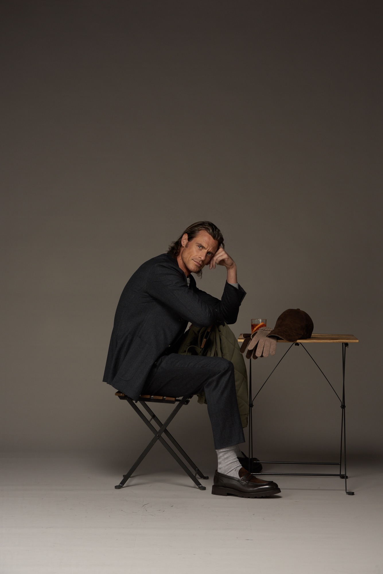 Joaquín Morodo during a Canali collaboration in Milan