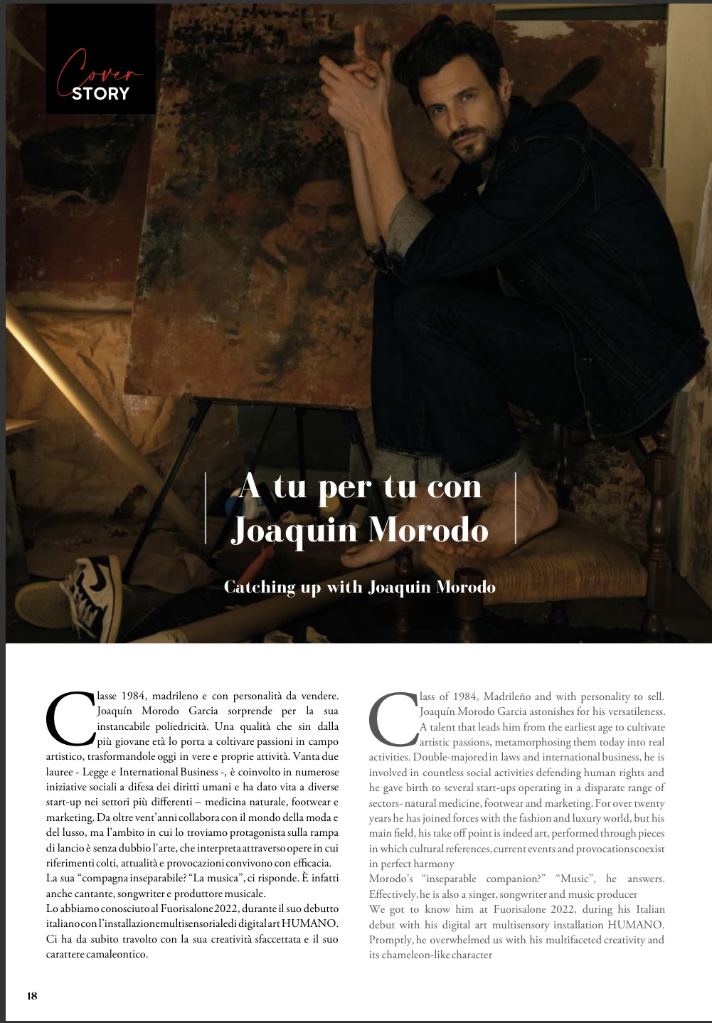 First Class Mag interview page 18