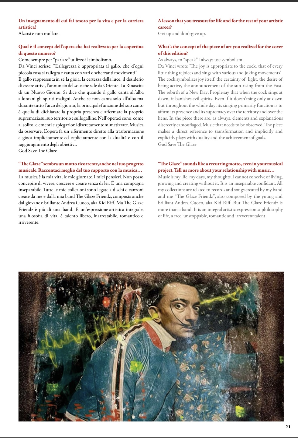 First Class Mag interview page 21
